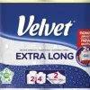 Cellulosehåndklæder i rulle, VELVET The Longest, 2-lags, 90 ark, 2 stk., hvide 100% cellulose VLK-5110082 Outlet