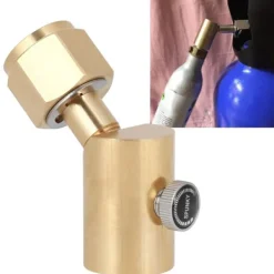 Sodavandsmaskiner>CGA320 Albue CO2 Sodavandspåfyldningsadapter med udløserventil til SodaStream / Soda Club