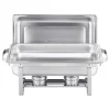 Madopvarmere>Chafing Dish Buffet Sæt, 8 Qt 6-pak, Rustfrit Stål, Sølv