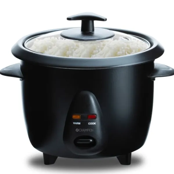 Champion Madlavningsmaskiner>Riskokare Mini Ceramic 0,6L 300W RK400 Svart