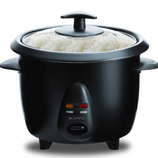 Champion Madlavningsmaskiner>Riskokare Mini Ceramic 0,6L 300W RK400 Svart
