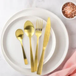 Charbon BESTIKSÆT 16 stk lys guld TIL 4 PERSONER Discount