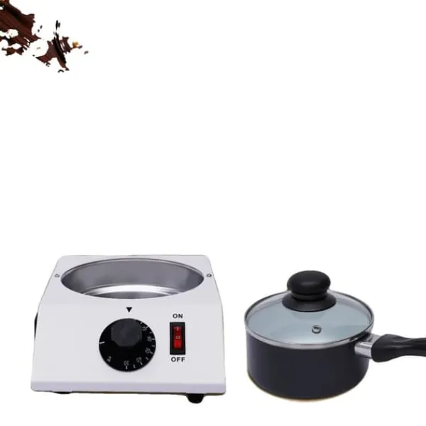Maskiner Til Chokoladetemperering>Chokolade Smeltetank, 40W, Justerbar Temperatur 30-85°C, Kapacitet 1 kg, Gryde Diameter 14 cm, Størrelse 17x23x11 cm