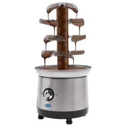 Chokoladefontæne - GTH-001E-2 - 4 Niveauer - 430 Rustfrit Stål - Chokoladesmelter 1,2 L - 150–190 W, 220–240 V 50 Hz Discount