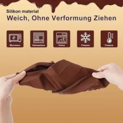Chokoladeform Dubai 3-i-1, silikone, BPA-fri
