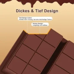 Chokoladeform Dubai 3-i-1, silikone, BPA-fri