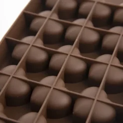 Chokoladepralineform, brun silikoneform, SILLINIE hjerte, ORION 151744 Best