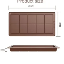 Chokoladeskimmel Dubai, Mørk Chokoladeform BPA-fri, Brun 1-Pak