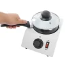 Chokoladesmelter - Enkel gryde - 30–85°C Justerbar - 1 kg kapacitet - 14 cm keramisk non-stick gryde - 40 W - EU-stik 220–230V - Sort/Hvid Clearance