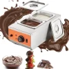 Chokoladetempereringsmaskine med 9 lbs smeltedigel og 2 tanke til perfekt chokoladelevering.