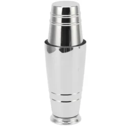 Cocktailshakers & Drinkudstyr>Cocktailmixer 304 rustfrit stål blank med bund opvaskemaskinesikker Boston shaker til hjemmebar sølv