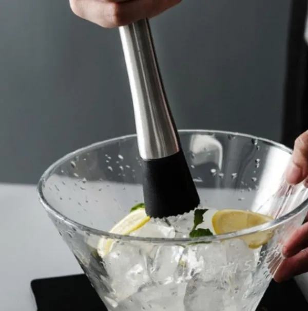 Barudstyrssæt>Cocktailsæt Dobbelt shaker Rustfrit stål Sølv 10 dele