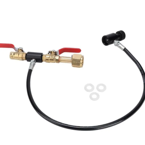 CO2-cylinderpåfyldningsadapter med 91 cm slange til sodavandspåfyldning EU W21.8‑14 gevind Best