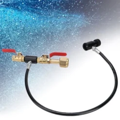 CO2-cylinderpåfyldningsadapter med 91 cm slange til sodavandspåfyldning EU W21.8‑14 gevind Best