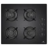 CONTINENTAL EDISON bord med 4 blus - Gas - Sort glas Clearance