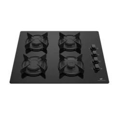 CONTINENTAL EDISON bord med 4 blus - Gas - Sort glas Clearance