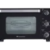 Grill-Ovne & Ovn Med Roterende Stegespyd>CONTINENTAL EDISON CEMF28B2 - Elektrisk miniugn 28L svart - 1500W - Rotisserie, Naturlig konvektion