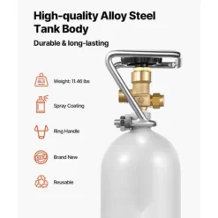 CO2-Tank 4,41 lbs, Aluminiumslegeringscylinder, DIN477-Ventil, TUV-Godkendt Sale
