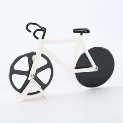 Pizzaskærere>Cykel Form Design Pizza Skærer Køkkenredskab PP + Rustfrit Stål Pizza Skæreværktøj