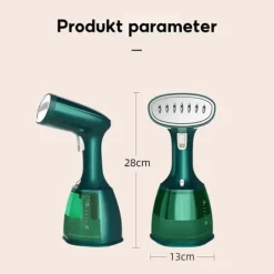 Find Dit Strygejern Her>Dampbørste, 3 dampniveauer, 1500 W, 350 ml kapacitet,hærgrøn
