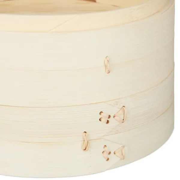 Madlavningsmaskiner>Dampkoger, Bambus 3-lags, 22.5x24 cm, Natur