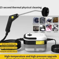 Damprenser - Håndholdt - 1500 W - Højtryk - Opvarmning ca. 2 min - 220 V EU-stik - Til hjem, bil, køkken, aircondition