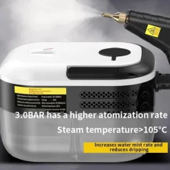 Damprenser - Håndholdt - 1500 W - Højtryk - Opvarmning ca. 2 min - 220 V EU-stik - Til hjem, bil, køkken, aircondition