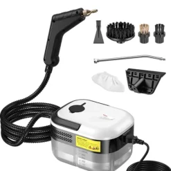 Damprensere>Damprenser - Håndholdt dampvasker - Effekt 1500 W - Opvarmning 15 s - Dampslange 2 m - EU-stik 220 V - Sort