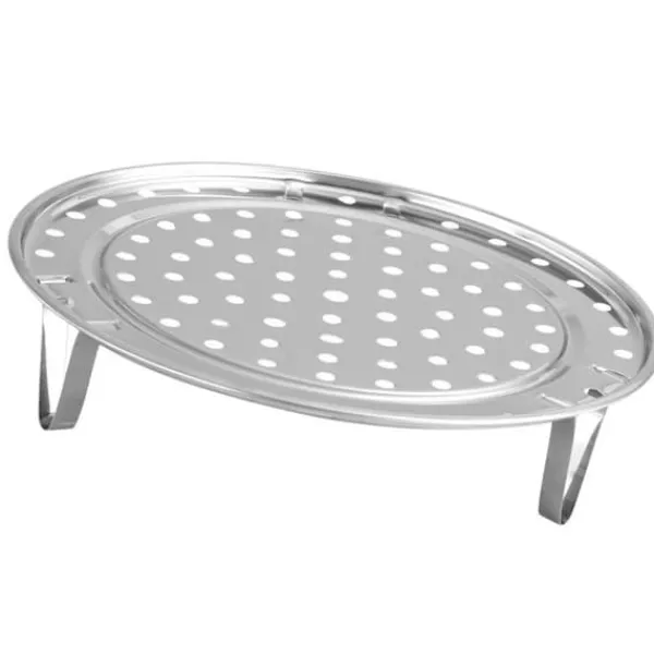 Damprist med aftageligt ben Dampbakke i rustfrit stål Brødrist til madlavning Køkkenredskab 24 cm Discount