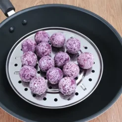 Damprist med aftageligt ben Dampbakke i rustfrit stål Brødrist til madlavning Køkkenredskab 24 cm Discount