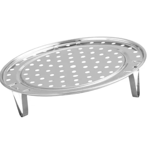 Damprist med aftageligt ben Dampbakke i rustfrit stål Stativ til brødbagning Køkkenredskab 22 cm Hot