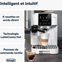 Kaffemaskiner Til God Kaffe>DELONGHI ECAM220.61.W kvarn espressomaskin - rostfritt stål