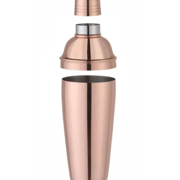 3-delt bartender shaker til drinks og cocktails Cobbler 0,8 l - kobber Sale