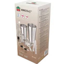 9-delt cocktail bartender sæt. KINGHOFF KH-1708 Shaker Online