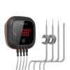 Køkkentermometre>Digital BBQ madtermometer, Bluetooth-forbindelse, understøttelse af flere prober,4 sonder