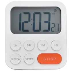 Æggeure>Digital Køkken Timer 3 Gear Justerbar Magnetisk Nedtælling Timer Madlavning Study Timer til soveværelse