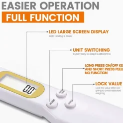 Digital køkkenbølge med ske Scoop Spoon Wave 500G/0,5 g madlavning Best