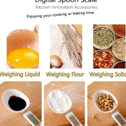 Digital køkkenbølge med ske Scoop Spoon Wave 500G/0,5 g madlavning Best