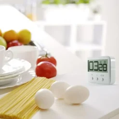 Digital køkkentimer Magnetisk nedtællingstimer Madlavningstimer med høj alarm til køkken Outlet