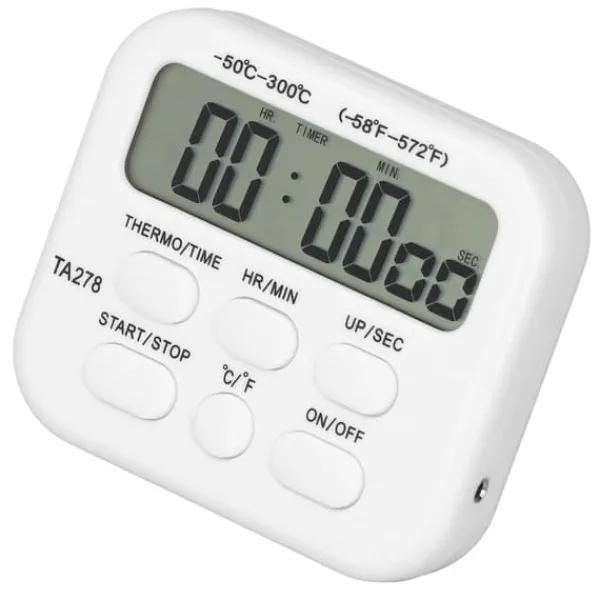Køkkentermometre>Digital kökstermometer högkänslig multifunktionell termometer med sondlarmfunktion för grillning av bakning