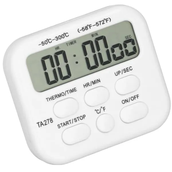 Køkkentermometre>Digital kökstermometer högkänslig multifunktionell termometer med sondlarmfunktion för grillning av bakning