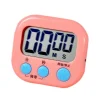 Digital klocka Timer Klassrum Kök Magnetisk stoppur för barn Matlagning Bakning Kokande ägg Sport Rosa Hot