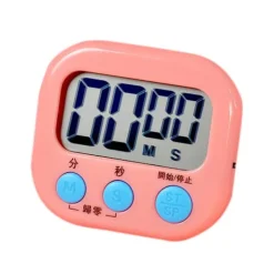 Digital klocka Timer Klassrum Kök Magnetisk stoppur för barn Matlagning Bakning Kokande ägg Sport Rosa Hot