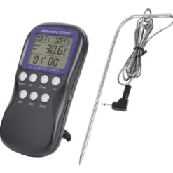 digitalt elektrisk madtermometer til ovn, grill, madlavning, køkkentilbehør New