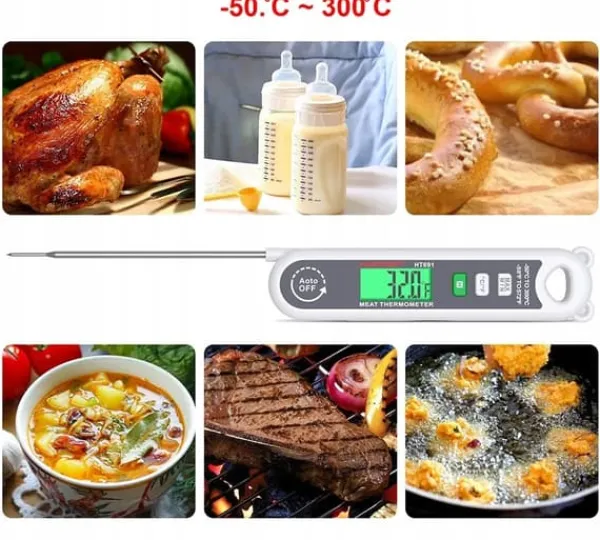 DIGITALT KØKKENTERMOMETER TIL TILBEREDNING AF MADEKØD JUSTERBAR -50 +300°C Online