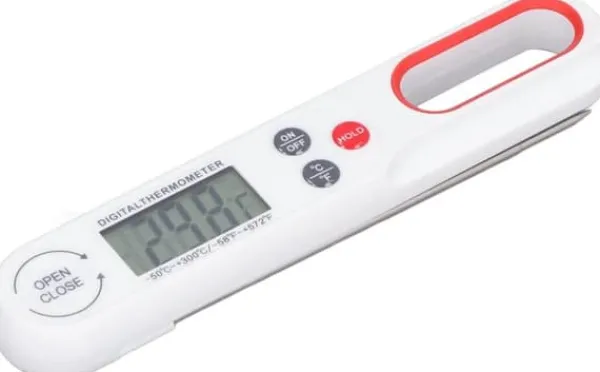 Digitalt stegetermometer | Sammenfoldelig | Øjeblikkelig læsning hvid Hot