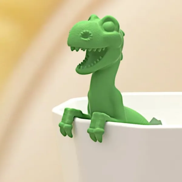 Tefiltre>dinosaurformet tefilter silikone te-infuser varmebestandig dejlig baby dinosaurformet te-infuser tesi