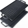 DOBBELT-SIDET STØBEJRN GRILLPLADE 45,5x22,5cm STØBELINE 199047 Online