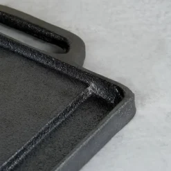 DOBBELT-SIDET STØBEJRN GRILLPLADE 45,5x22,5cm STØBELINE 199047 Online