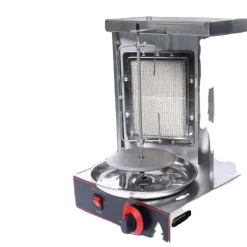 Grill-Ovne & Ovn Med Roterende Stegespyd>Doner Kebab Grillmaskine, Rustfrit Stål, 2000W, LPG og Infrarød Opvarmning, 10kg Kapacitet, Temperaturinterval 0-300°C